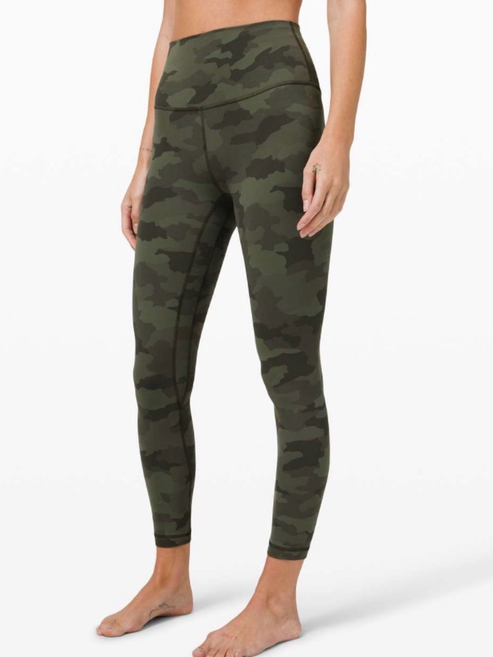 Lululemon Align High Rise Pant 28” Heritage 365 Camo Green Twill Multi Yoga